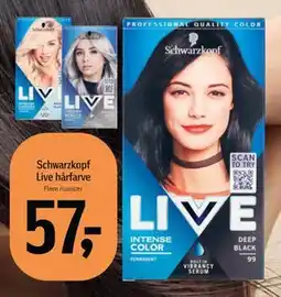 Føtex Schwarzkopf Live hårfarve tilbud