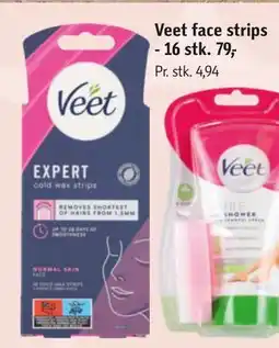 Føtex Veet face strips tilbud
