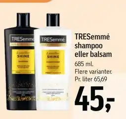 Føtex TRESemmé shampoo eller balsam tilbud