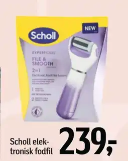 Føtex Scholl elektronisk fodfil tilbud