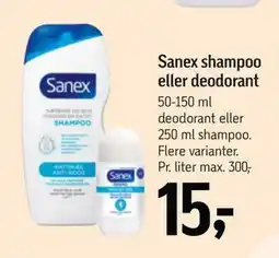 Føtex Sanex shampoo eller deodorant tilbud