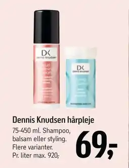Føtex Dennis Knudsen hårpleje tilbud