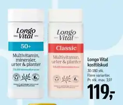 Føtex Longo Vital kosttilskud tilbud