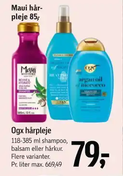 Føtex Ogx hårpleje tilbud