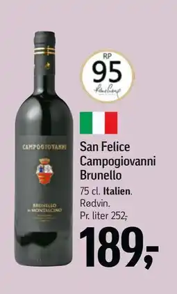 Føtex San Felice Campogiovanni Brunello tilbud