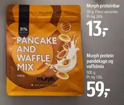 Føtex Murph protein pandekage og vaffelmix tilbud