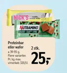 Føtex Proteinbar eller wafer tilbud
