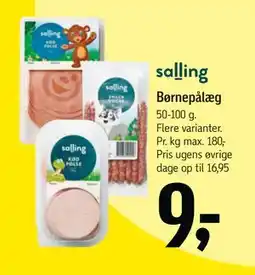 Føtex Børnepålæg tilbud