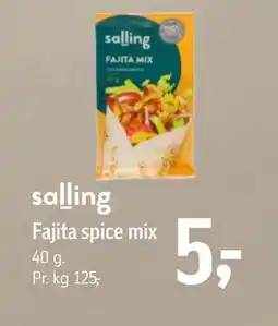 Føtex Fajita spice mix tilbud