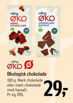 Føtex Økologisk chokolade tilbud