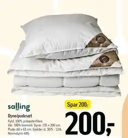 Føtex Dyne/pudesæt tilbud