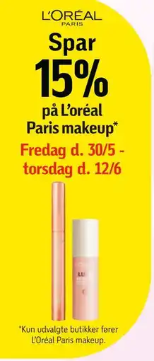 Føtex Spar 15% på L’Oréal Paris makeup tilbud