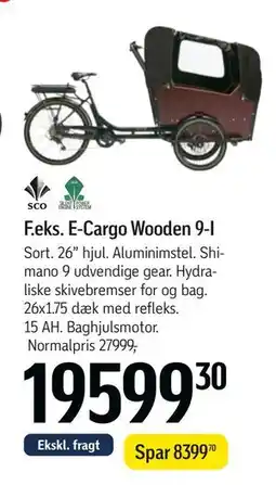 Føtex E-Cargo Wooden 9-I tilbud