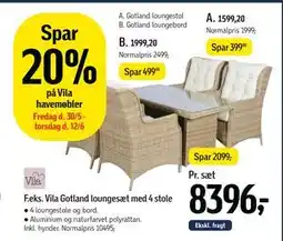 Føtex Gotland loungebord tilbud