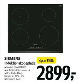 Føtex Induktionskogeplade tilbud