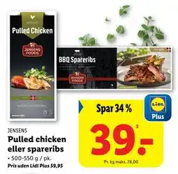 Lidl Pulled chicken eller spareribs tilbud