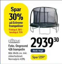 Føtex Onground 426 trampolin tilbud