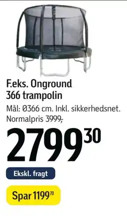 Føtex Onground 366 trampolin tilbud