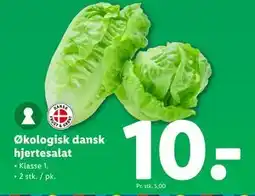 Lidl Økologisk dansk hjertesalat tilbud