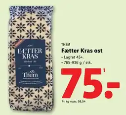 Lidl Fætter Kras ost tilbud