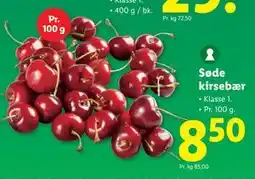 Lidl Søde kirsebær tilbud