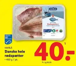 Lidl Danske hele rødspætter tilbud