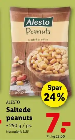 Lidl Saltede peanuts tilbud