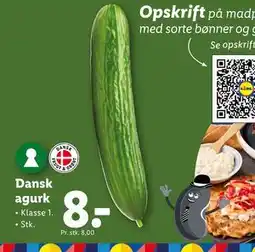 Lidl Dansk agurk tilbud