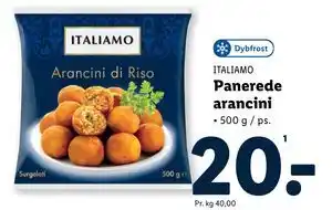 Lidl Panerede arancini tilbud