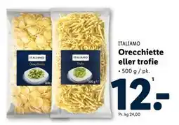 Lidl Orecchiette eller trofie tilbud
