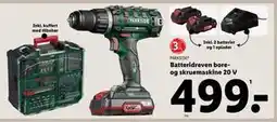 Lidl Batteridreven bore- og skruemaskine 20 V tilbud