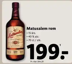Lidl Matusalem rom tilbud