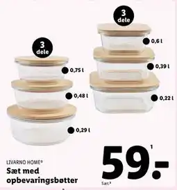 Lidl Sæt med opbevaringsbøtter tilbud