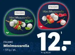 Lidl Minimozzarella tilbud