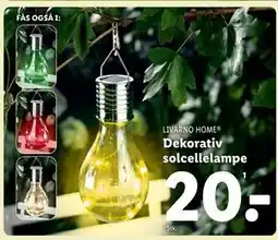 Dekorativ solcellelampe