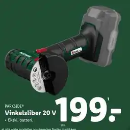 Lidl Vinkelsliber 20 V tilbud