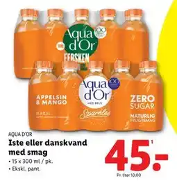 Lidl Iste eller danskvand med smag tilbud