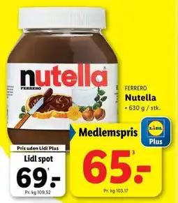 Lidl Nutella tilbud