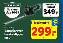 Lidl Batteridreven hækkeklipper 20 V tilbud