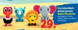 Lidl Safari Mini’s plysdyr gennem tilbud