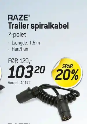 Thansen Trailer spiralkabel tilbud