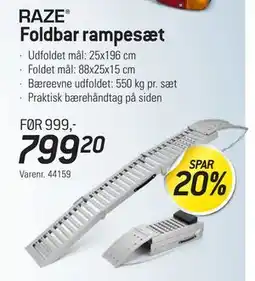 Thansen Foldbar rampesæt tilbud