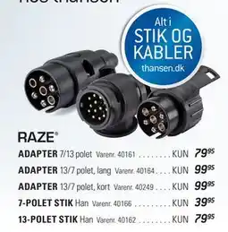 Thansen 13-POLET STIK tilbud