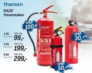 Thansen Pulverslukker tilbud