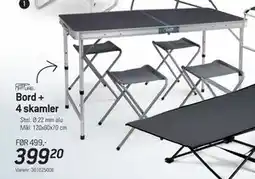 Thansen Bord + 4 skamler tilbud