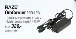 Thansen Omformer. 230-12 V tilbud