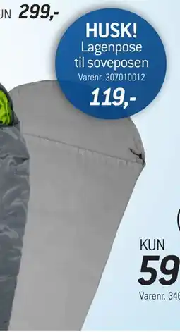 Thansen Lagenpose til sovepos tilbud