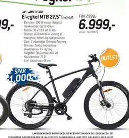 Thansen El-cykel MTB 27,5 tilbud