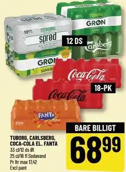 Løvbjerg TUBORG, CARLSBERG, COCA-COLA EL. FANTA tilbud