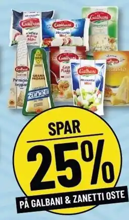 Løvbjerg SPAR 25% PÅ GALBANI & ZANETTI OSTE tilbud